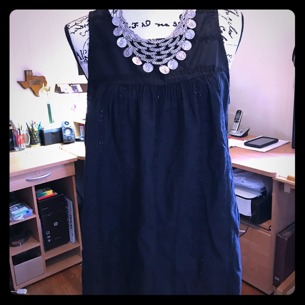 Gently Used Black Peasant Top