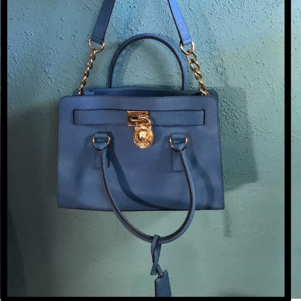 Michael Kors East/West Hamilton in Heritage Blue