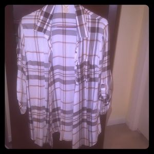 Plaid oversized flannel