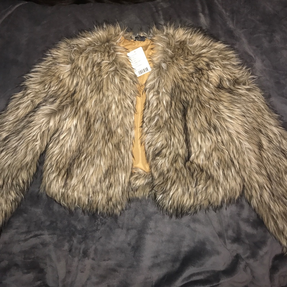 Cropped Fur Jacket