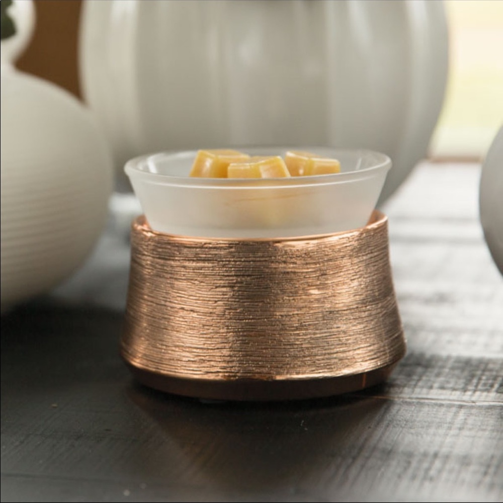 SCENTSY Element Etched copper warmer