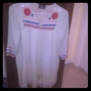 Oversized patterned dress