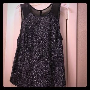 Lululemon Sculpt Tank Splatter White Black Size 12