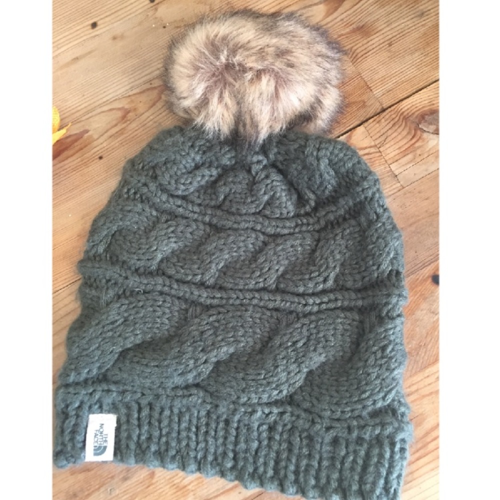 North Face Pompom Beanie
