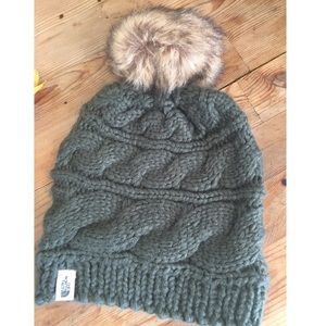 North Face Pompom Beanie