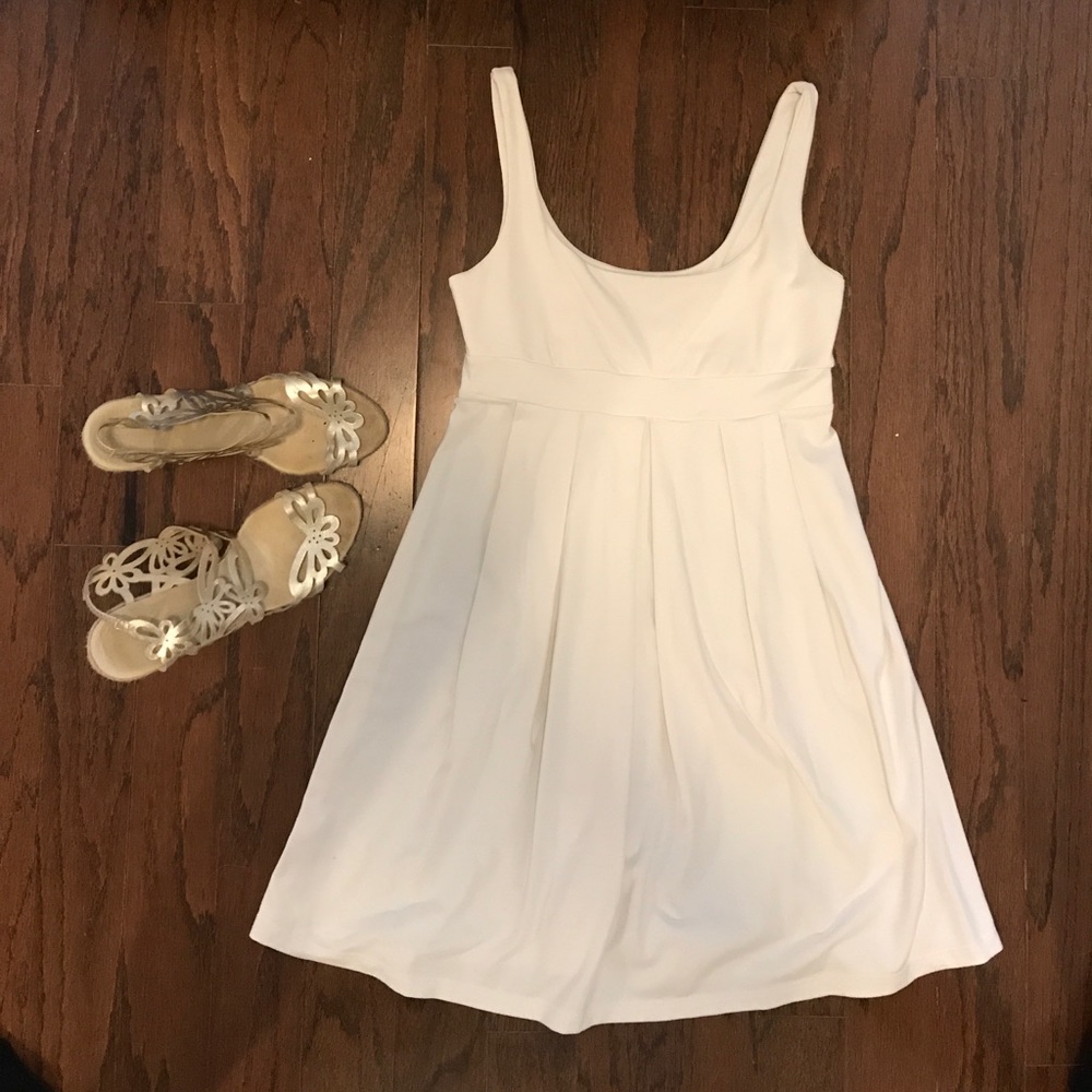 White susana monaco dress SZ S