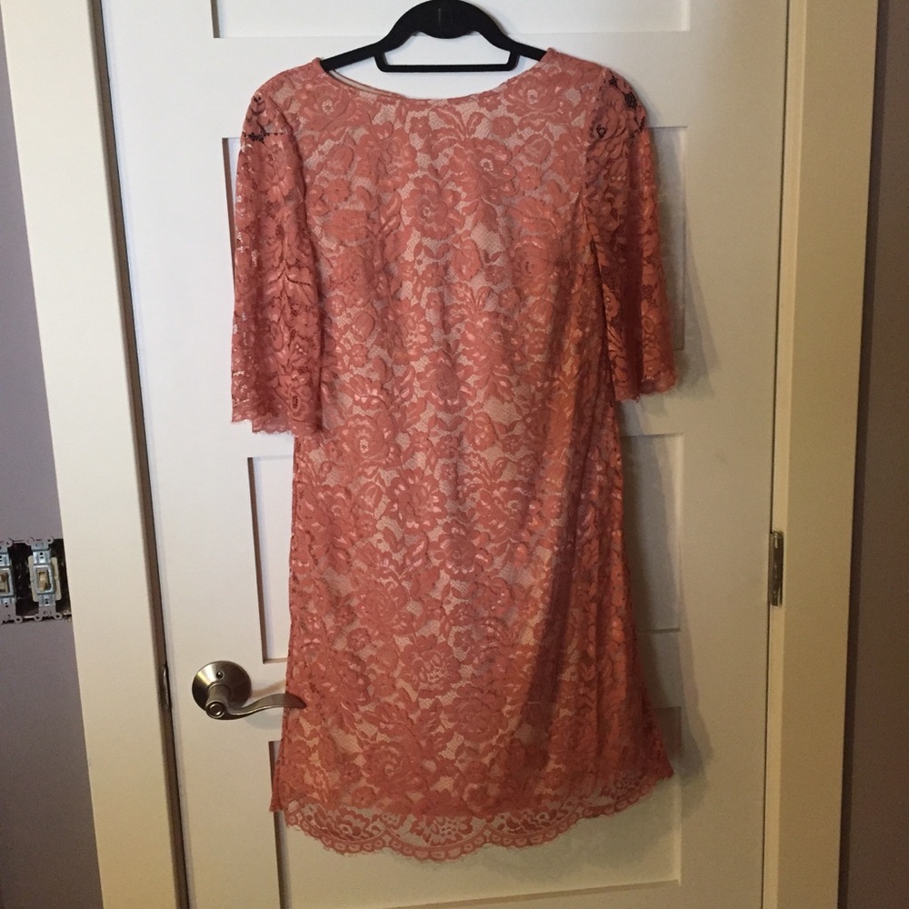 Anthropologie BHLDN pink lace dress