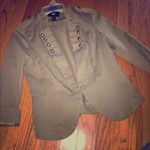 Army green military inspired jacket