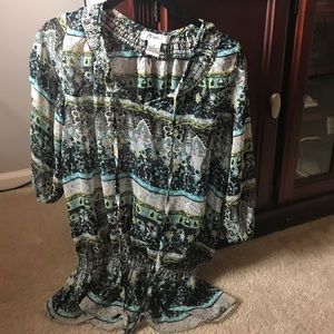 Sheer Tunic style shirt