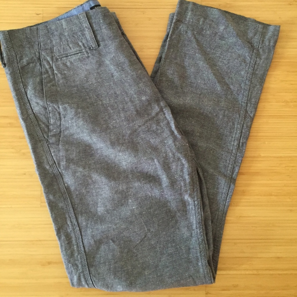 Banana Republic Chambray Linen Trousers