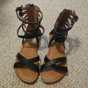 Girls Size 1 Gladiator sandals