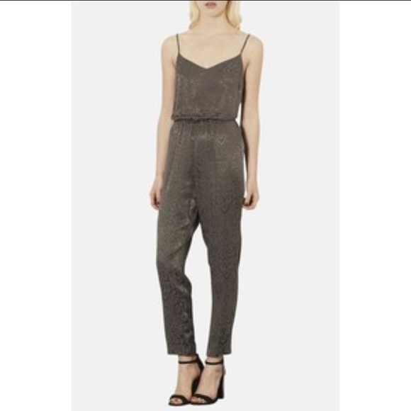 topshop jacquard jumpsuit