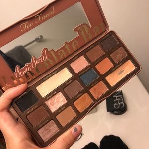 Semi sweet chocolate bar palette
