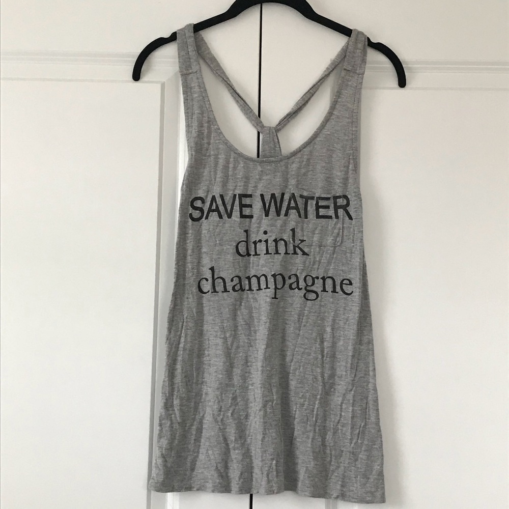 Save Water, Drink Champagne tank🥂