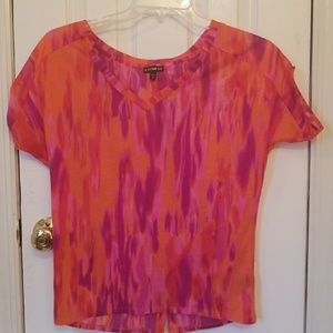 Express Short Sleeve Bright Blouse