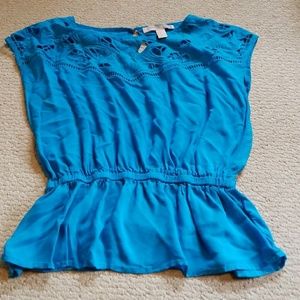 Beautiful Blue  size small Blouse