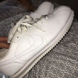 Classic white Nike Cortez