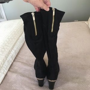 Marc Fisher tall black suede boots