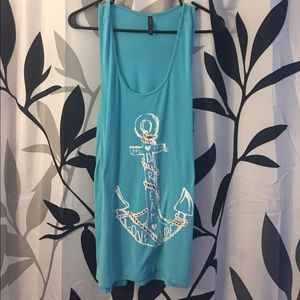 Flowy Anchor Tank Top - XL - Hope/Love/Dream