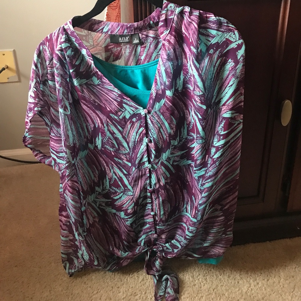 Blouse with camisole