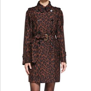 Marc jacobs leopard print trench coat