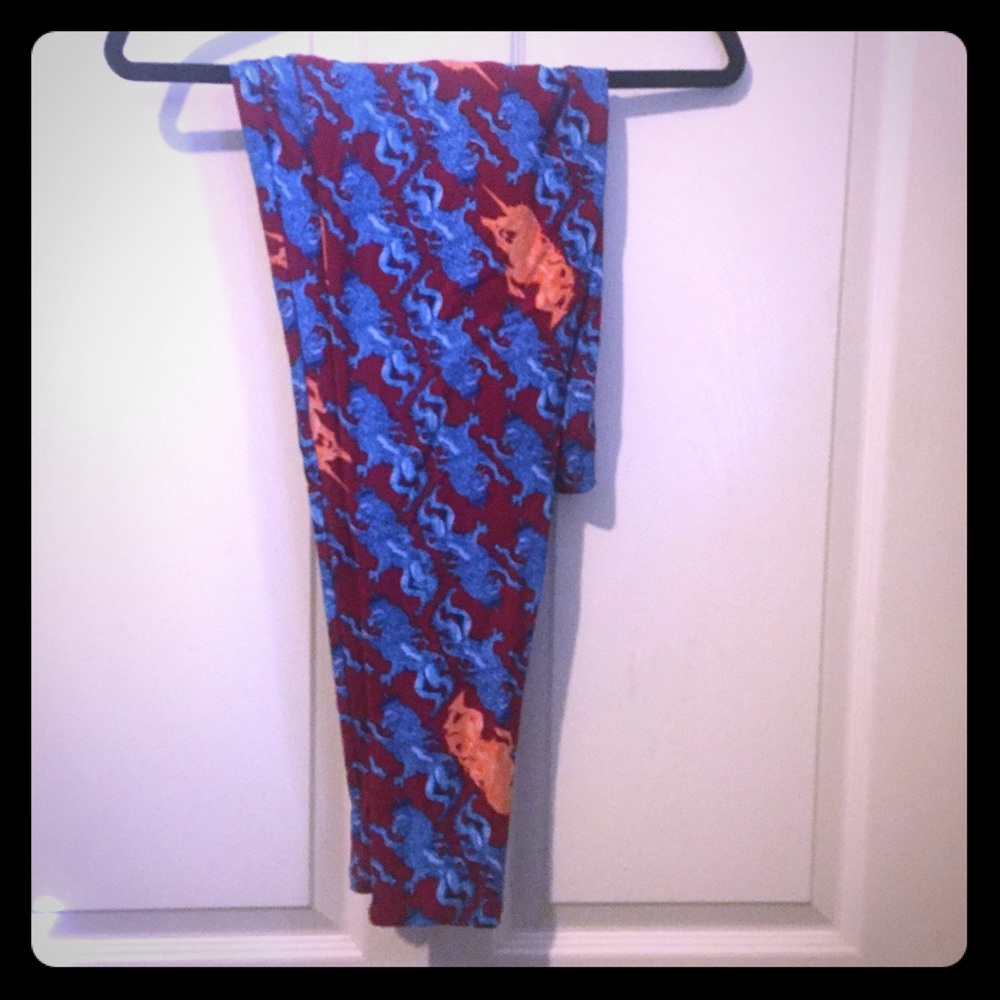 TC LulaRoe leggings lion and unicorn