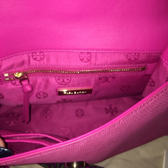 Tory Burch Fleming Snake Convertible Shoulder Bag - Picture 3 of 7