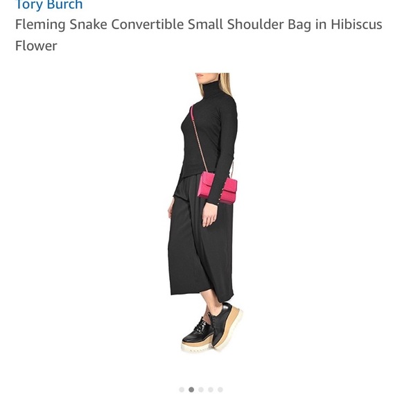 Tory Burch Fleming Snake Convertible Shoulder Bag - Picture 6 of 7