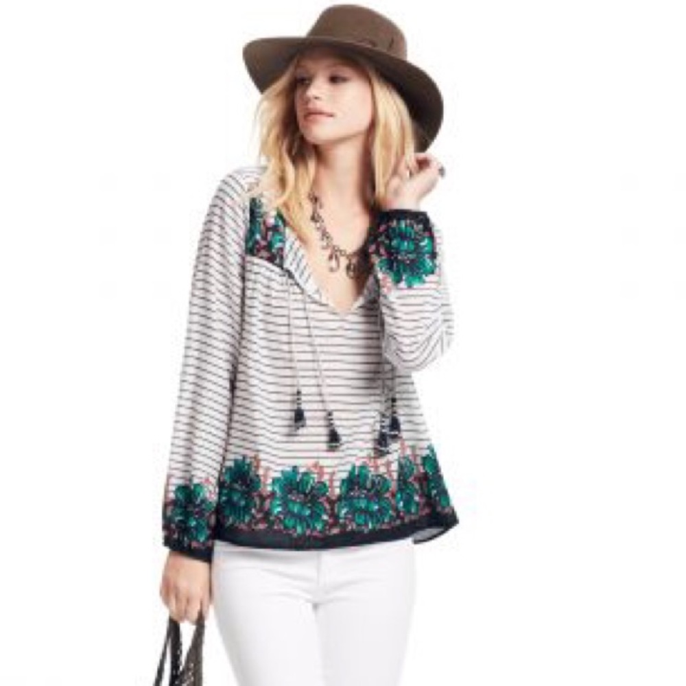 Calypso St. Barth Annette Striped Voile Top