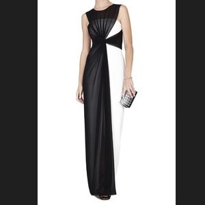 Black & White BCBG MaxAzria Formal Gown