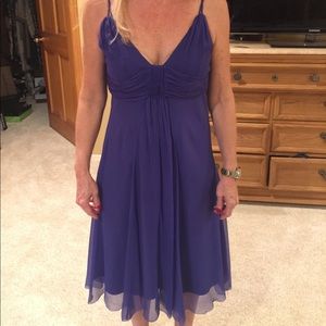 Purple chiffon dress