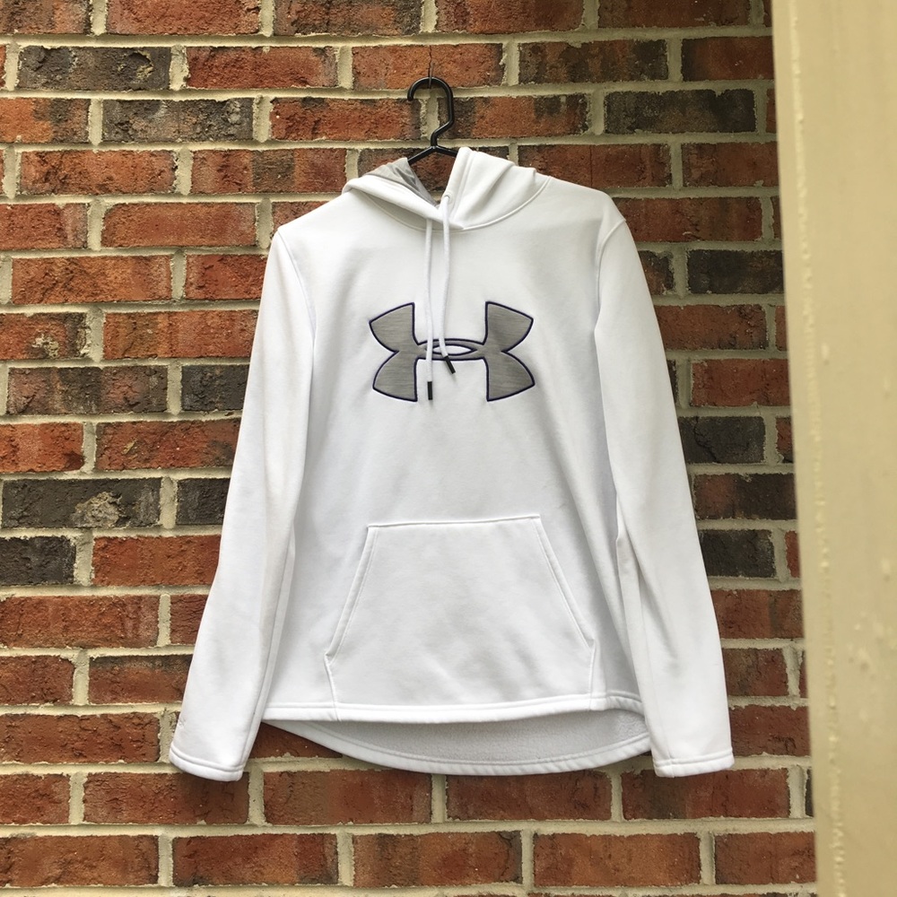 Under Armour white hoodie