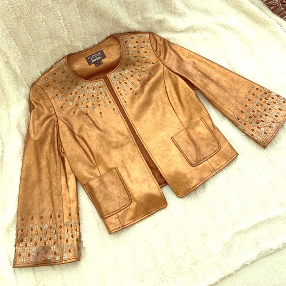 Ellen Tracy Jackets & Blazers - ELLEN TRACY LEATHER JACKET