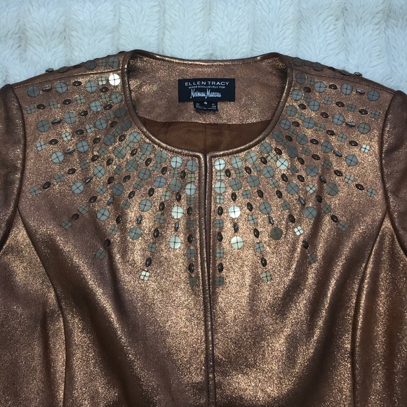 ELLEN TRACY LEATHER JACKET - Picture 5 of 8