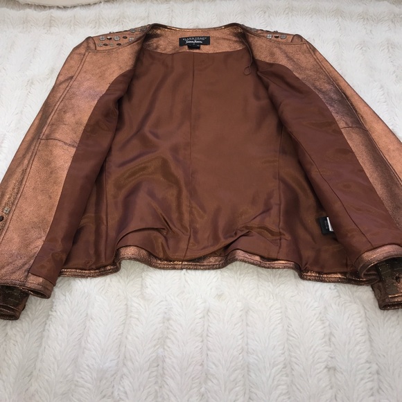 ELLEN TRACY LEATHER JACKET - Picture 6 of 8