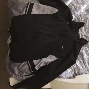 Nike black and sliver jacket (windbreaker)
