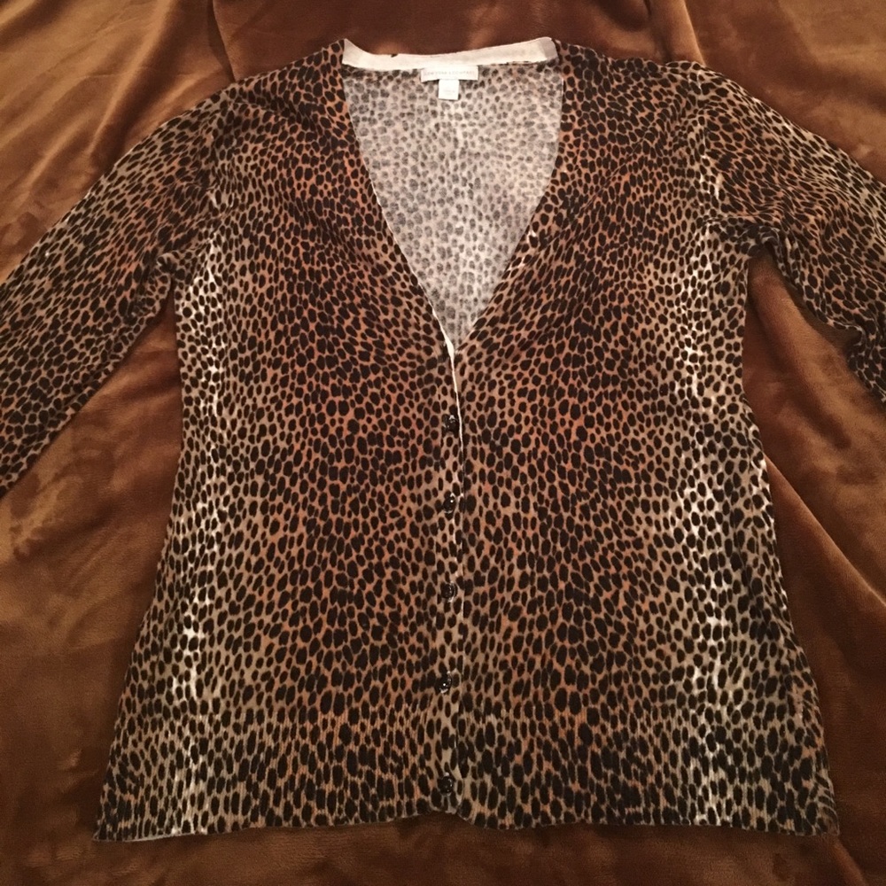 Tiger print sweater.