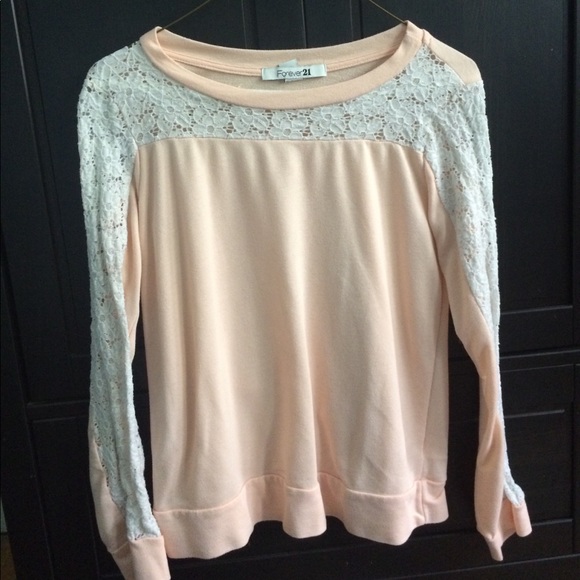 Forever 21 pink flower sweater - Picture 1 of 1