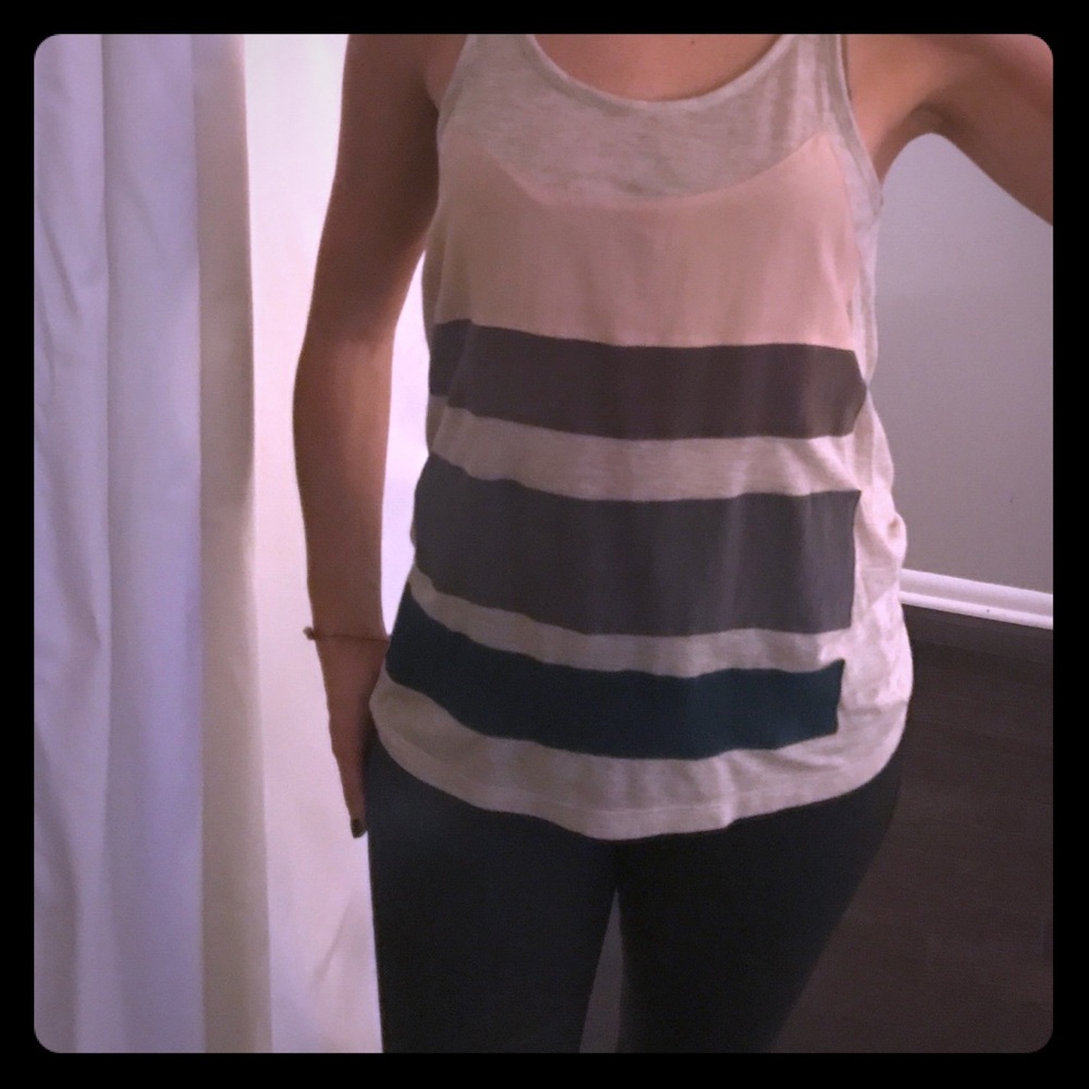 Madewell Silk panel tank.