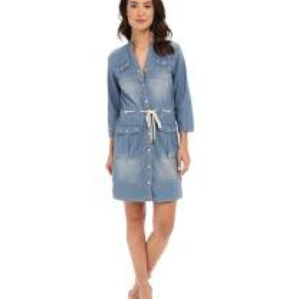 MICHAEL KORS blue demin dress