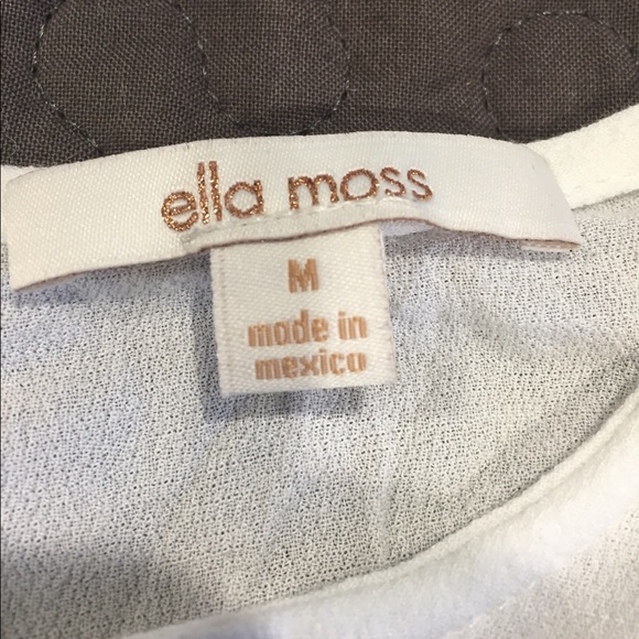 Ella Moss cute white top! - Picture 2 of 5