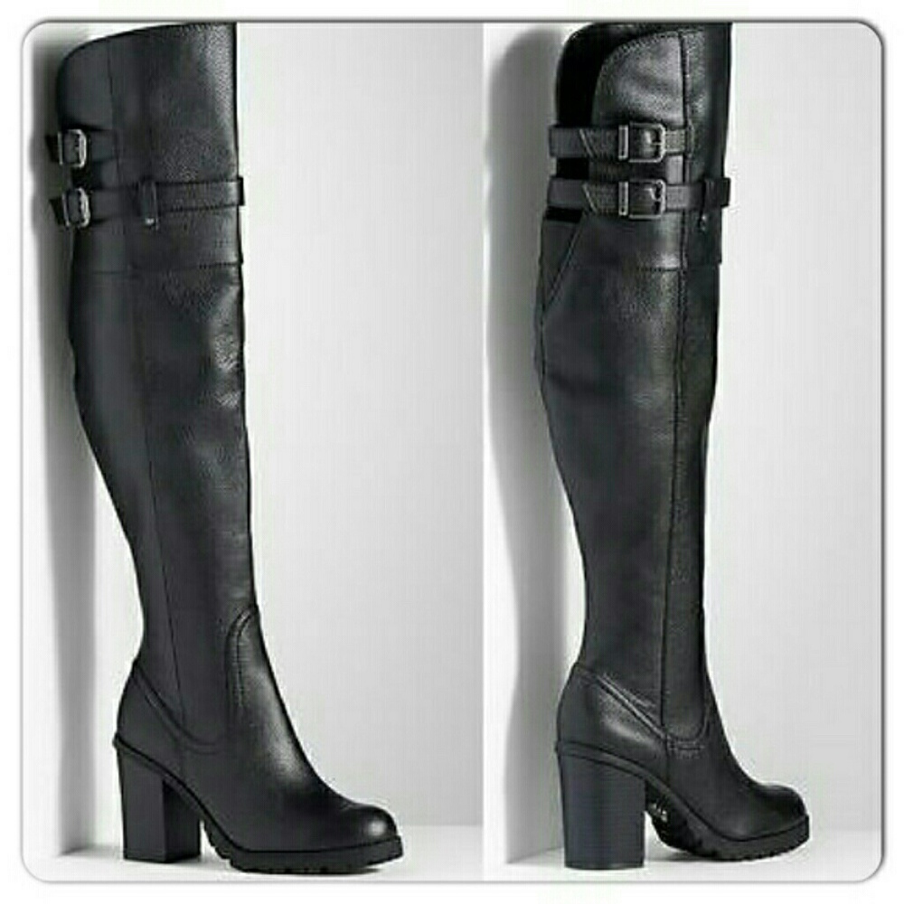 Simply vera vera wang thigh high leather boots