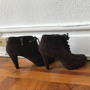 Anne Klein suede ankle boots
