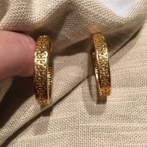 Tory Burch Medium Hoop Earrings