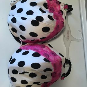 Polka dot cacique bra