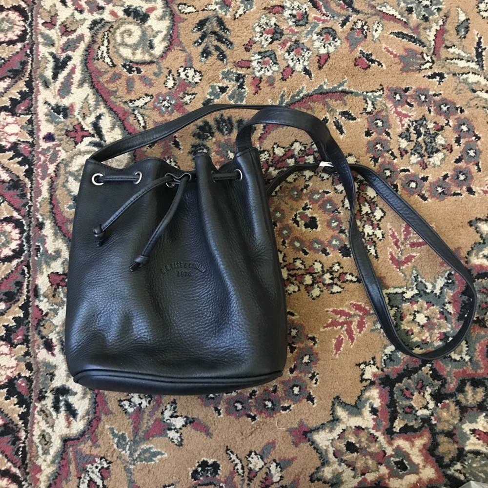 G.H. Bass & Company Genuine Leather Bucket Bag