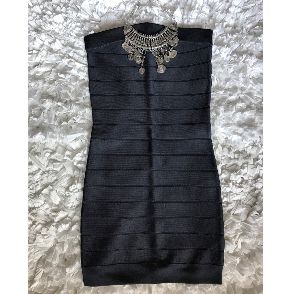 French Connection Strapless Bandage Dress