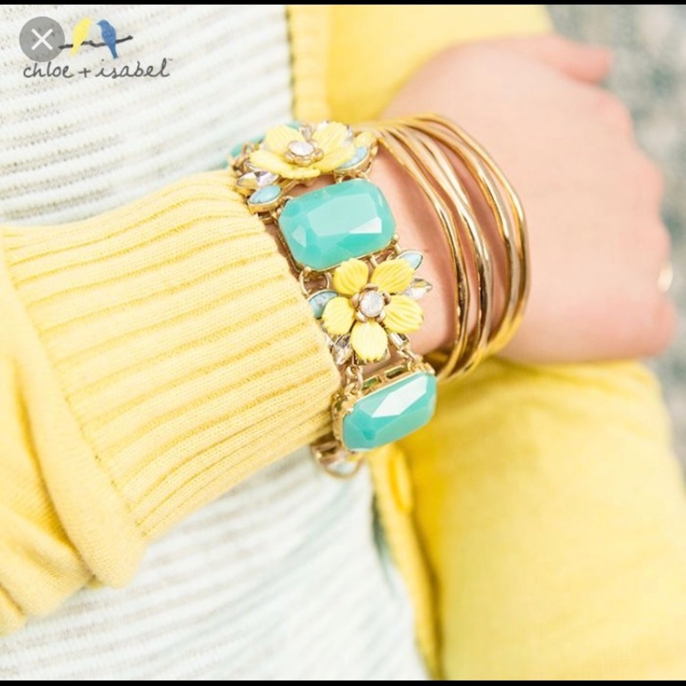 Retired terrace blooms toggle bracelet