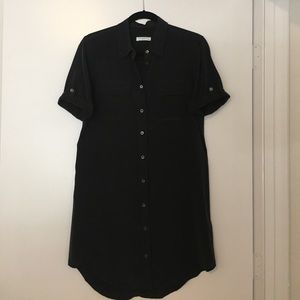 Equipment Silk Shirt dress, Black, Sz small