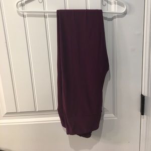 OS purple lularoe leggings